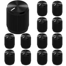 Botão de pedal de efeito de guitarra DaierTek Metal Black Aluminium, pacote com 13 unidades