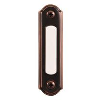 Botão de pressão de campainha com fio Heathco Llc LED Bronze