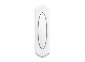 Botão de pressão do carrilhão de porta sem fio Heath Zenith SL-7797-02 Off-White Botão de pressão do carrilhão de porta sem fio Heath Zenith SL-7797-02 Off-White