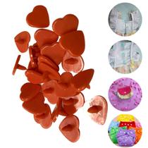 Botão de Pressão Plastico de Coração Ritas 10mm Pacote com 50 Jogos de Botoes Coloridos