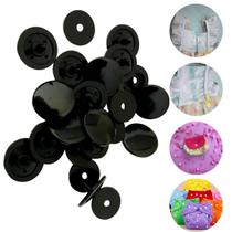 Botao De Pressão Plastico Ritas N12 Pacotes Com 50 Jogos de Botões Coloridos