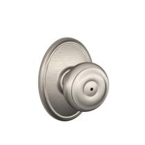 Botão de privacidade SCHLAGE F40GEO619WKF Wakefield, níquel acetinado georgiano