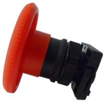 Botão de Retenção Tipo Soco Girar para Destravar Vermelho 60mm - SPFN1R6 - STECK Botão de Retenção Tipo Soco Girar para Destravar Vermelho 60mm - SPFN1R6 - STECK