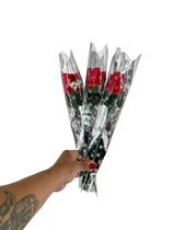 Botão de Rosa Artificial Unidade Botão Unitário Aveludo Presente Dia das Mães Mulheres Namorados Enfeite Decoração