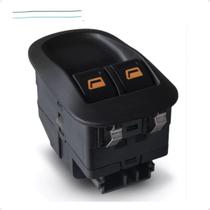 Botão De Vidro Elétrico Peugeot 206 - Duplo Led Ambar Botão De Vidro Elétrico Peugeot 206 - Duplo Led Ambar