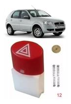 Botao Do Pisca Alerta Completo Com Duas Molas De Disco Vermelho 2011 Palio siena strada Nk-143310