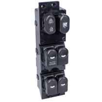 Botão do Vidro Elétrico HB20 2012 a 2019 Led Azul Lado Motorista Bloqueio do Vidro Trava das Portas - GAUSS GE2105