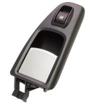 Botão do Vidro Elétrico Idea 1.4 1.6 1.8 Simples Com Maçaneta Prata Com Moldura Preta - GAUSS GE2411 Botão do Vidro Elétrico Idea 1.4 1.6 1.8 Simples Com Maçaneta Prata Com Moldura Preta - GAUSS GE2411