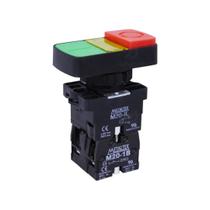 Botão Duplo De Plástico 1na+1nf 24v Vd/vm - Metaltex