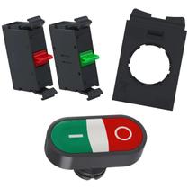 Botão Duplo Pulsador Iluminado Com 1na1nf Cswbd110000003 Verde E vermelho Na