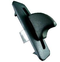 Botao e arremate lateral trava do banco gm monza/ chevette 87/ kadett/ preto (kit botao + arremate)