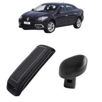 Botão E Capa Couro Acabamento Manopla Freio Auxiliar Fluence Dynamique 2011 Á 2018