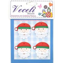 Botão Feito a Mão Veceli - Kit Papai Noel