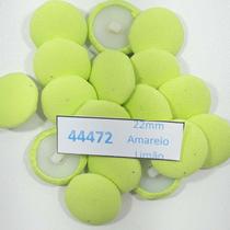 Botão Forrado Amarelo Limão 22mm com Pé 25Un 50Un 100Un confecção artesanatos camisas casaco Botões 44472V