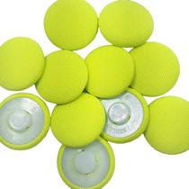 Botão Forrado Amarelo Limão 28mm com Pé 12Un 24Un 48Un confecção artesanatos camisas casaco Botões 44494V Botão Forrado Amarelo Limão 28mm com Pé 12Un 24Un 48Un confecção artesanatos camisas casaco Botões 44494V
