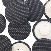 Botão Forrado Azul Jeans 32mm com Pé 12Un 24Un 48Un confecção artesanatos camisas casaco Botões 44499V Botão Forrado Azul Jeans 32mm com Pé 12Un 24Un 48Un confecção artesanatos camisas casaco Botões 44499V
