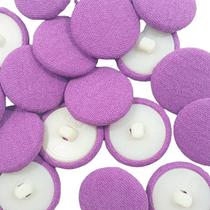 Botão Forrado Rosa 22mm com Pé 25Un 50Un 100Un confecção vestidos artesanato casacos Botões 44483V