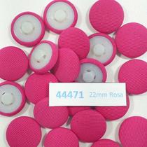 Botão Forrado Rosa 22mm com Pé 25Un 50Un 100Un uniformes camisas casacos ternos Botões 44471V