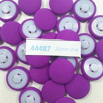 Botão Forrado Uva 22mm com Pé 25Un 50Un 100Un vestidos uniformes casacos blazer Botões 44487V