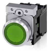 Botão Frontal 3SU1 22mm Redondo Verde - SIRIUS ACT