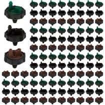 Botão Gotejador E1000 Desmontável p/ Limpeza - Kit 50 Peças - Irrigação Precisa e Durável