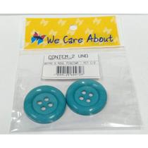 Botão Grande 4 furos 34mm (3,4cm) - We Care About (2 unid)