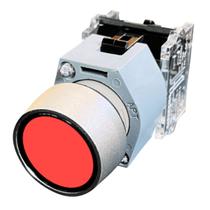 Botão Impulso Siemens 3SB7130-0AB20-1CA0 22mm 1NF Vermelho Furo 22mm