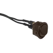 Botao interruptor com cabo liga/desliga marron