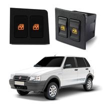 Botão Interruptor Comando Vidro Elétrico Duplo LED Ambar Uno Mille Elba Fiorino Botão Interruptor Comando Vidro Elétrico Duplo LED Ambar Uno Mille Elba Fiorino