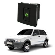 Botão Interruptor Comando Vidro Elétrico Simples LED Verde Uno Mille Elba Fiorino Botão Interruptor Comando Vidro Elétrico Simples LED Verde Uno Mille Elba Fiorino