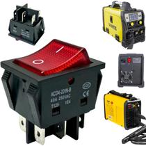 Botão Interruptor Gangorra 40a 6 Pinos Inversor/maquina De Solda Universal