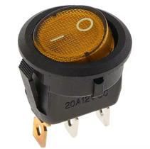 Botão Interruptor Gangorra LED 12V 20A Liga Desliga Automotivo Industrial Painel Elétrico Customização Projetos DIY