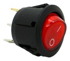 Botão interruptor liga e desliga luz red 12 volts cod:bot50