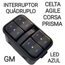 Botão Interruptor Quadruplo Dianteiro Esquerdo Chevrolet Botão Interruptor Quadruplo Dianteiro Esquerdo Chevrolet