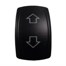 Botão Interruptor Sobe/Desce Momentâneo Flap e Guincho Elétrico Cor Preto Botão Interruptor Sobe/Desce Momentâneo Flap e Guincho Elétrico Cor Preto