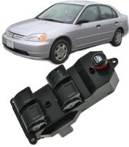 Botao Interruptor Vidro Eletrico Civic 1.7 de 2001 a 2005 e Crv de 2002 a 2006