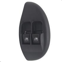 Botão Interruptor Vidro Elétrico Duplo 2 Teclas Led Âmbar Fiat Strada Siena Palio 12v Preta