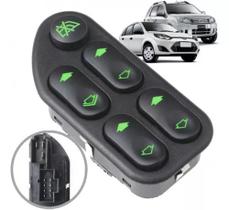 Botão Interruptor Vidro Elétrico quadruplo Ecosport 2003/2007