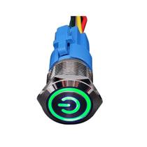 Botão Led 12v A 24v Chave On/off + Conector