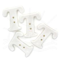 Botão Letra T - 4 unid