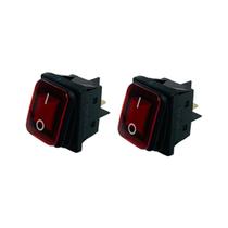 Botão Liga/desliga 20a -250v 4 Pinos Máquina Airlees - 2pç