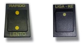Botão Liga Ré E Acelerador E Rápido E Lento 6 E 12 Volts Botão Liga Ré E Acelerador E Rápido E Lento 6 E 12 Volts