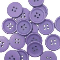 Botão Lilás 20mm 4 Furos Plástico Abs Fosco 50Un 100Un 200Un confecção vestidos artesanato casacos Botões 44439V