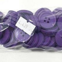 Botão Lilás 20mm 4 Furos Plástico Abs Fosco 50Un 100Un 200Un confecção vestidos artesanato casacos Botões 44439V