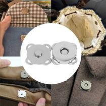 Botão Magnético 14mm Fecho Imantado Prata P/ Costurar imã Botão Magnético 14mm Fecho Imantado Prata P/ Costurar imã