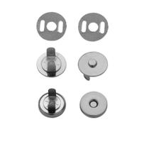 Botão Magnético 14mm Níquel 2 Und p/ Artesanato e Costura