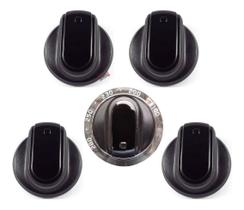 Botão Manipulo Brastemp Electrolux Kit para Fogão 5 Bocas