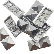 Botão Metal chumbo 10mm 2 Furos 15Un 100Un 200Un uniformes camisas casacos ternos Botões 44623V