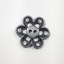 Botão Metal chumbo 22mm 2 Furos Flor 15Un 50Un 100Un vestidos uniformes casacos blazer Botões 44625V Botão Metal chumbo 22mm 2 Furos Flor 15Un 50Un 100Un vestidos uniformes casacos blazer Botões 44625V