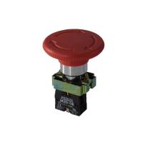 Botão Metálico Cogumelo 60Mm Vermelho M20By - Metaltex